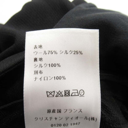 Dior Back Chien Dress Pleated Circular Skirt 38 Black — view 8