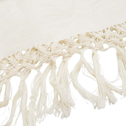 Dior Lace Up High Waist Long Skirt Fringe 36 Ivory — view 6