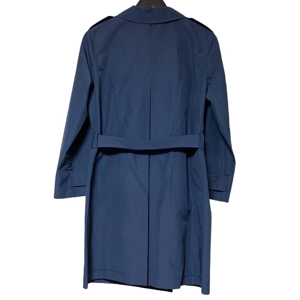 Prada Double Breasted Spring Coat Trench 38 Navy — view 2