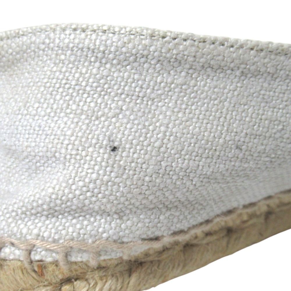 Chanel CC Logo Espadrilles Shoes Ivory Black 36 — view 8