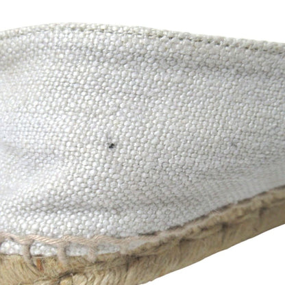 Chanel CC Logo Espadrilles Shoes Ivory Black 36 — view 8