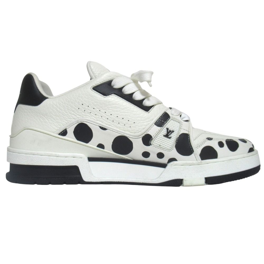 Louis Vuitton Yayoi Kusama Collaboration LV Trainers Leather Sneakers 7.5 — view 3