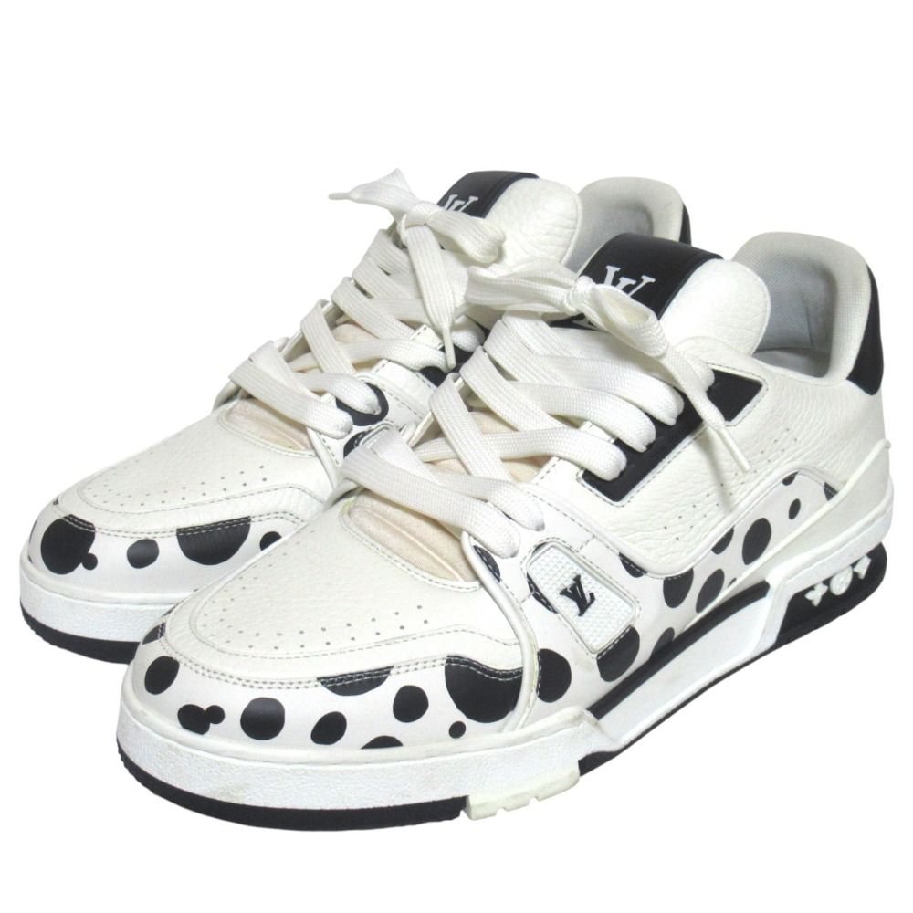 Louis Vuitton Yayoi Kusama Collaboration LV Trainers Leather Sneakers 7.5