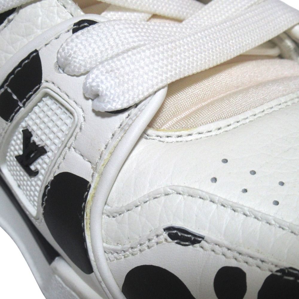 Louis Vuitton Yayoi Kusama Collaboration LV Trainers Leather Sneakers 7.5 — view 6