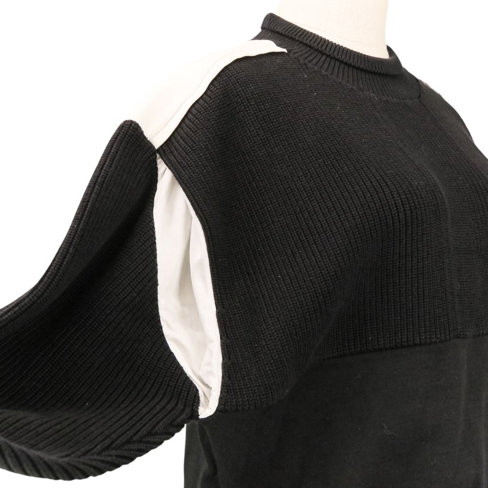 Louis Vuitton Mixed Knit Lightweight Summer Pullover Sweater S Black White — view 6