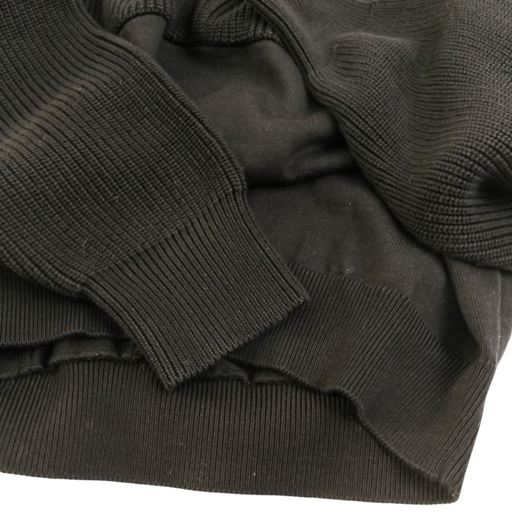 Louis Vuitton Mixed Knit Lightweight Summer Pullover Sweater S Black White — view 8