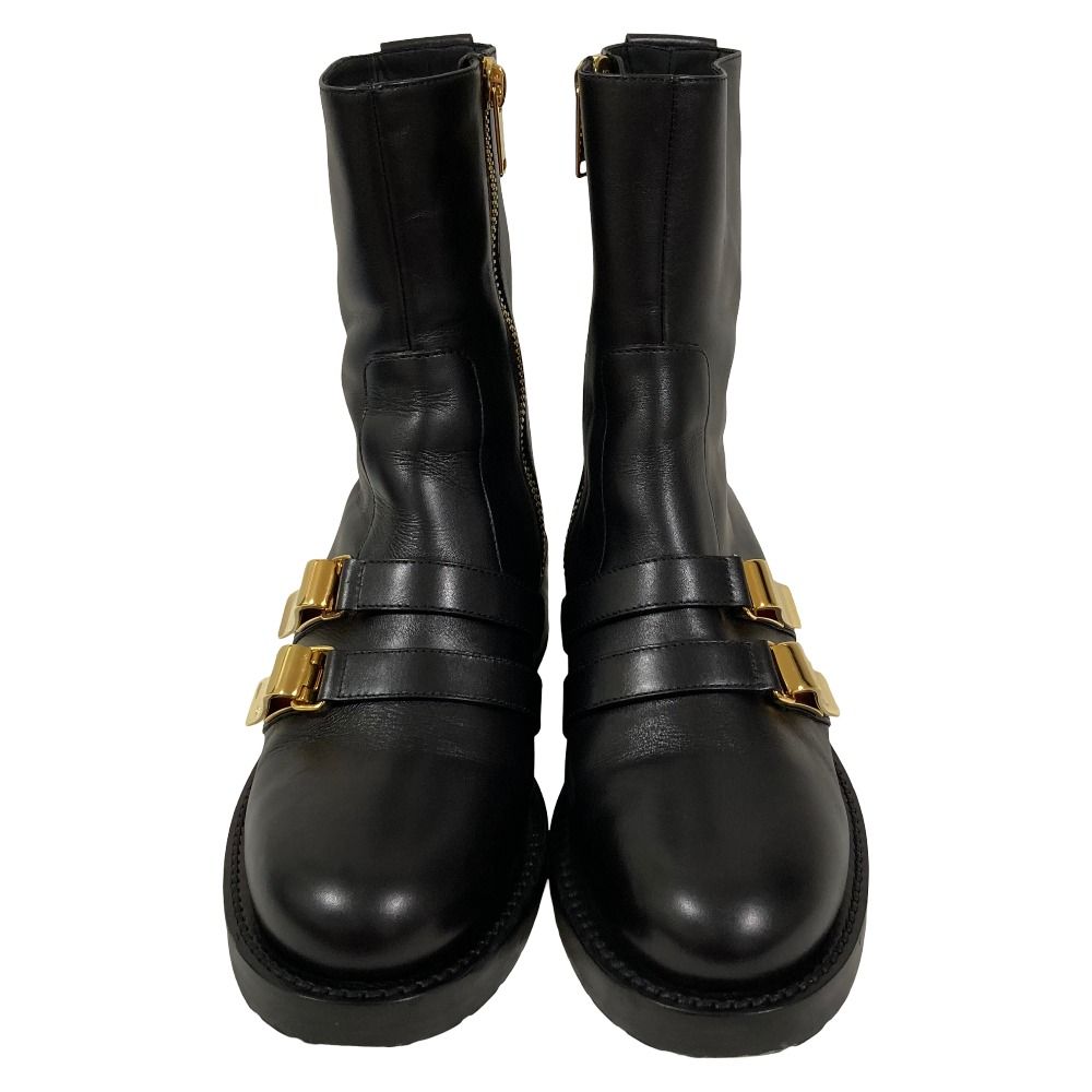 Dior D-Matelasse Leather Ankle Boots Black — view 3
