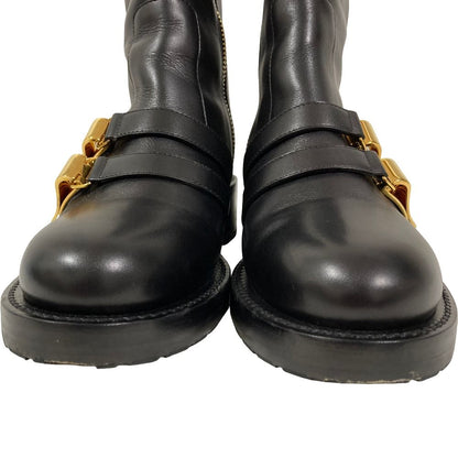 Dior D-Matelasse Leather Ankle Boots Black — view 8