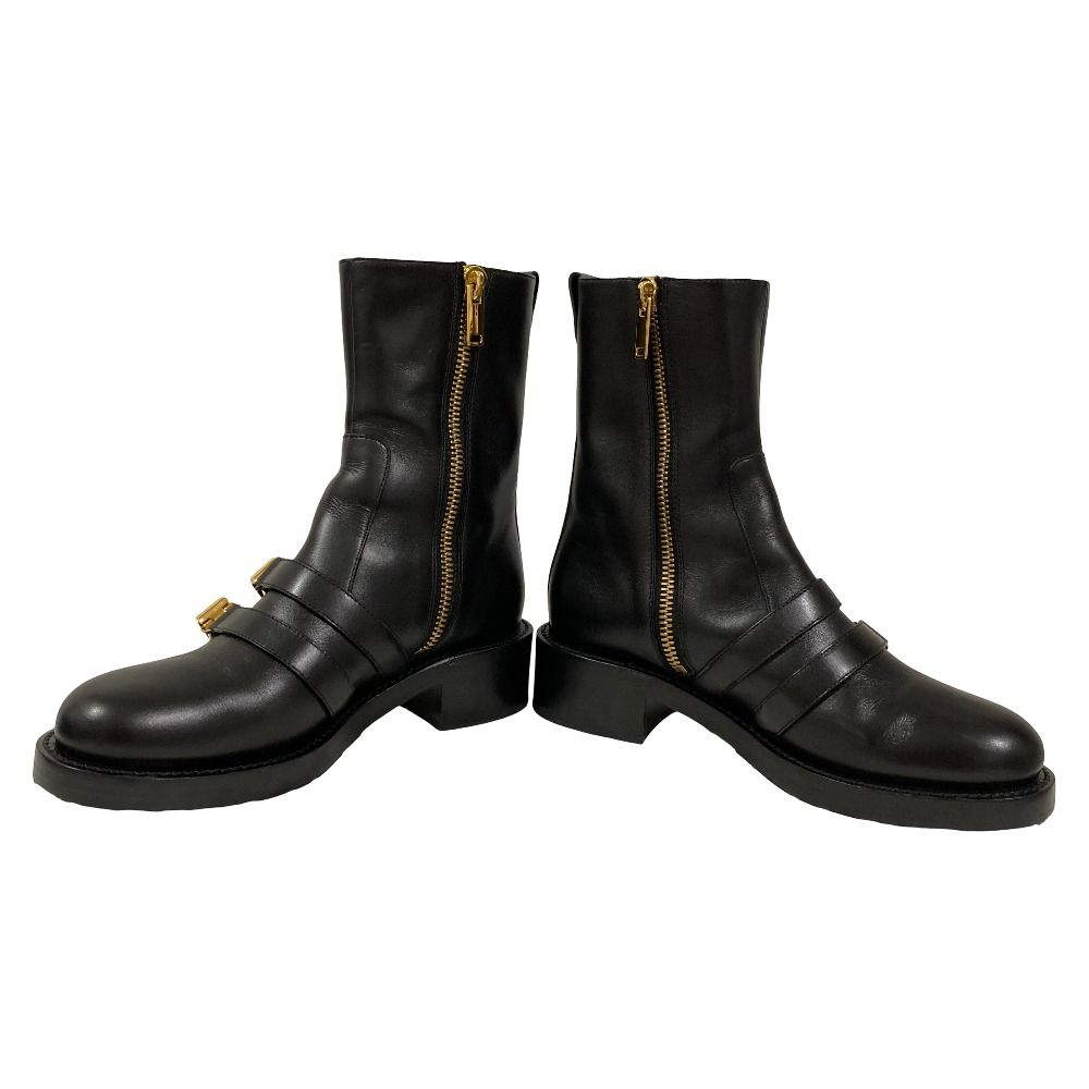 Dior D-Matelasse Leather Ankle Boots Black — view 4