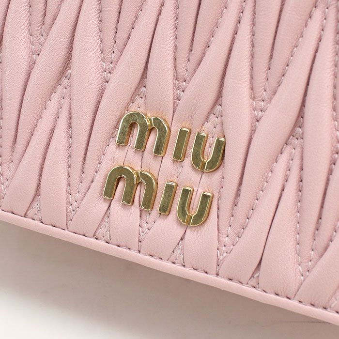 Miu Miu Chain Matelasse Shoulder Bag Lambskin — view 4