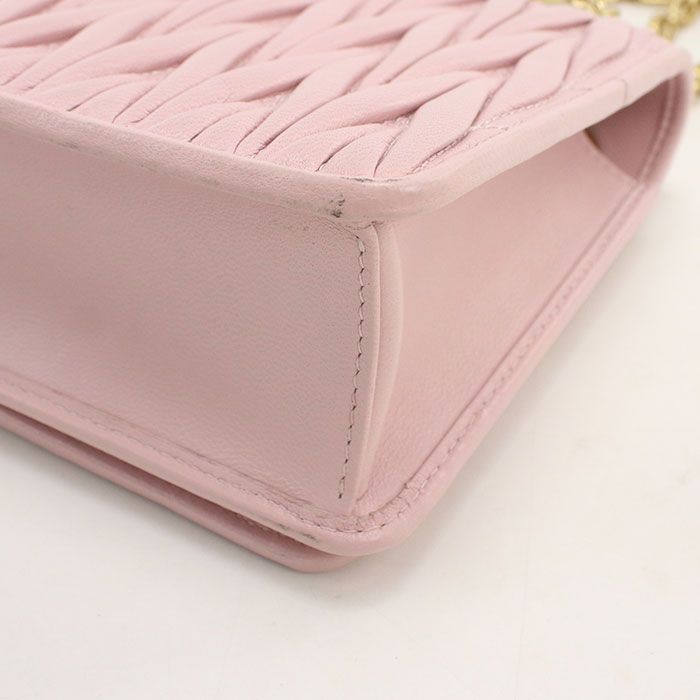 Miu Miu Chain Matelasse Shoulder Bag Lambskin — view 5