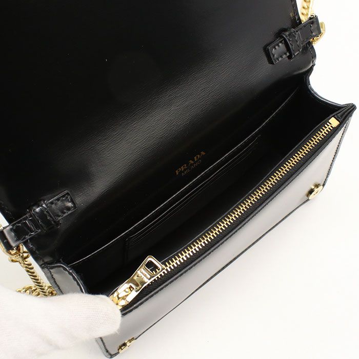 Prada Chain Shoulder Bag Calfskin — view 3