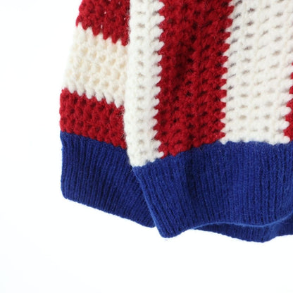 Celine Wool Hoodie Stars and Stripes Hooded Knit Sweater Multi — view 5