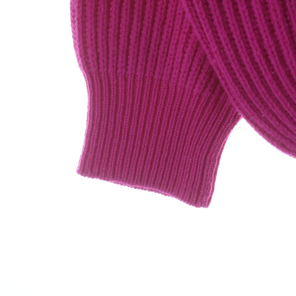 Dior Cashmere Square Neck Half Sleeve Knit Sweater Pink — view 5
