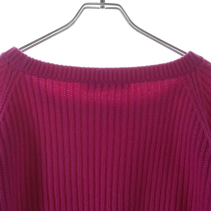 Dior Cashmere Square Neck Half Sleeve Knit Sweater Pink — view 4