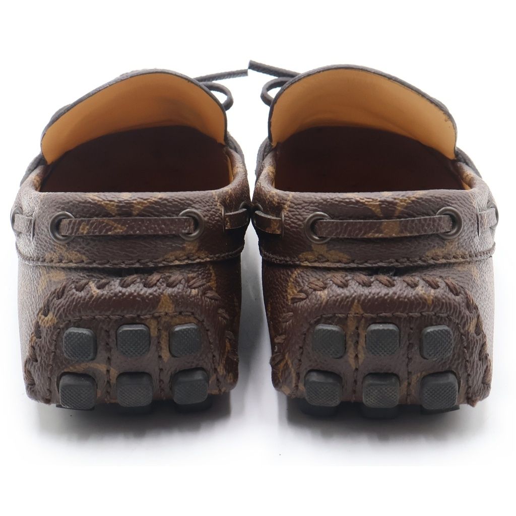 Louis Vuitton LV Driver Line Loafers Monogram Driving Shoes Brown — view 3