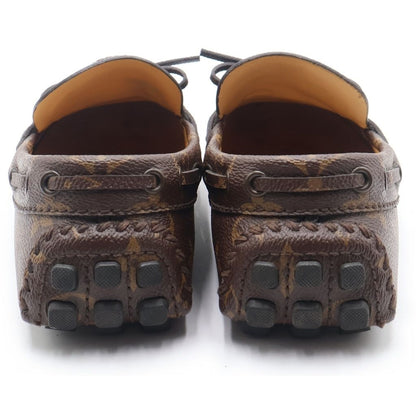 Louis Vuitton LV Driver Line Loafers Monogram Driving Shoes Brown — view 3