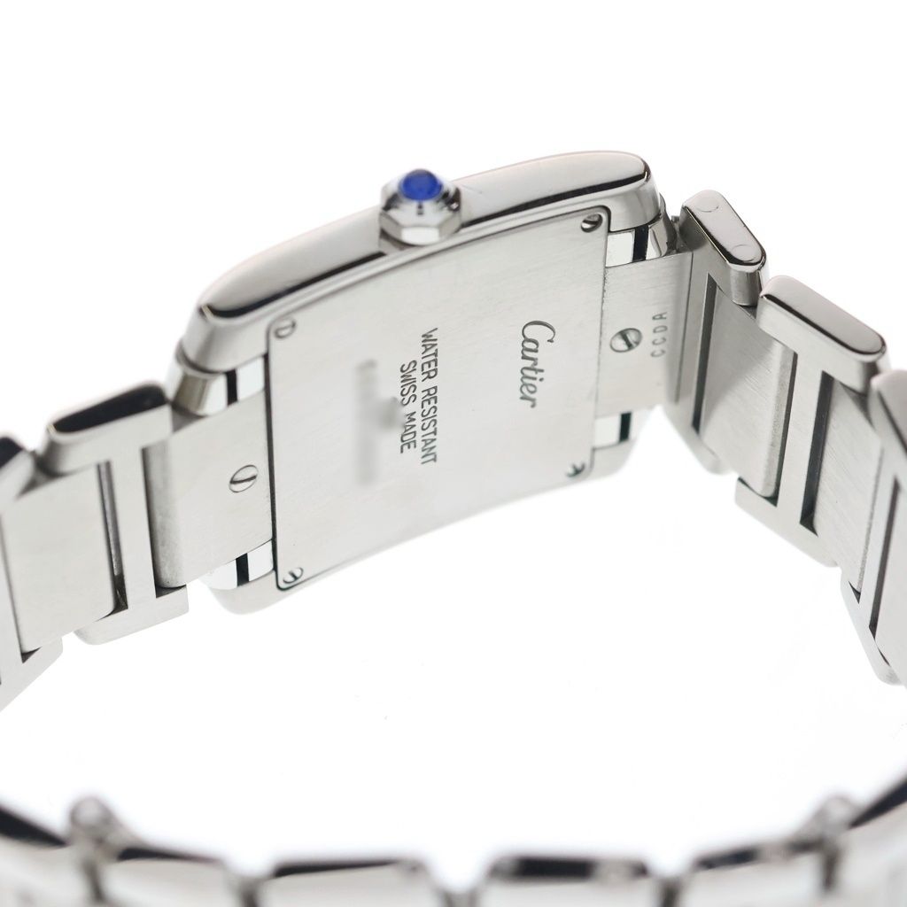 Cartier Tank Francaise White Dial SS Quartz Stainless Steel Watch — view 5