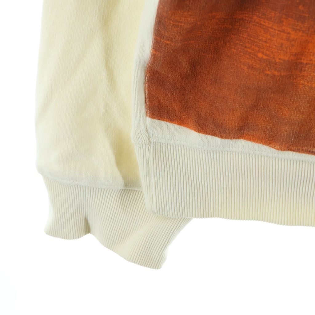 Loewe Paula's Ibiza Hoodie Alphabet Print Graphic Pullover Orange White — view 5