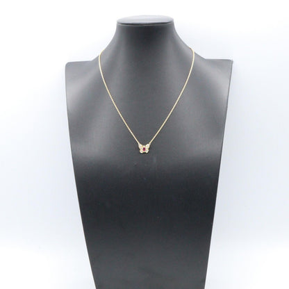 Van Cleef & Arpels Necklace Papillon Ruby Diamond 31.5 39 18K — view 6