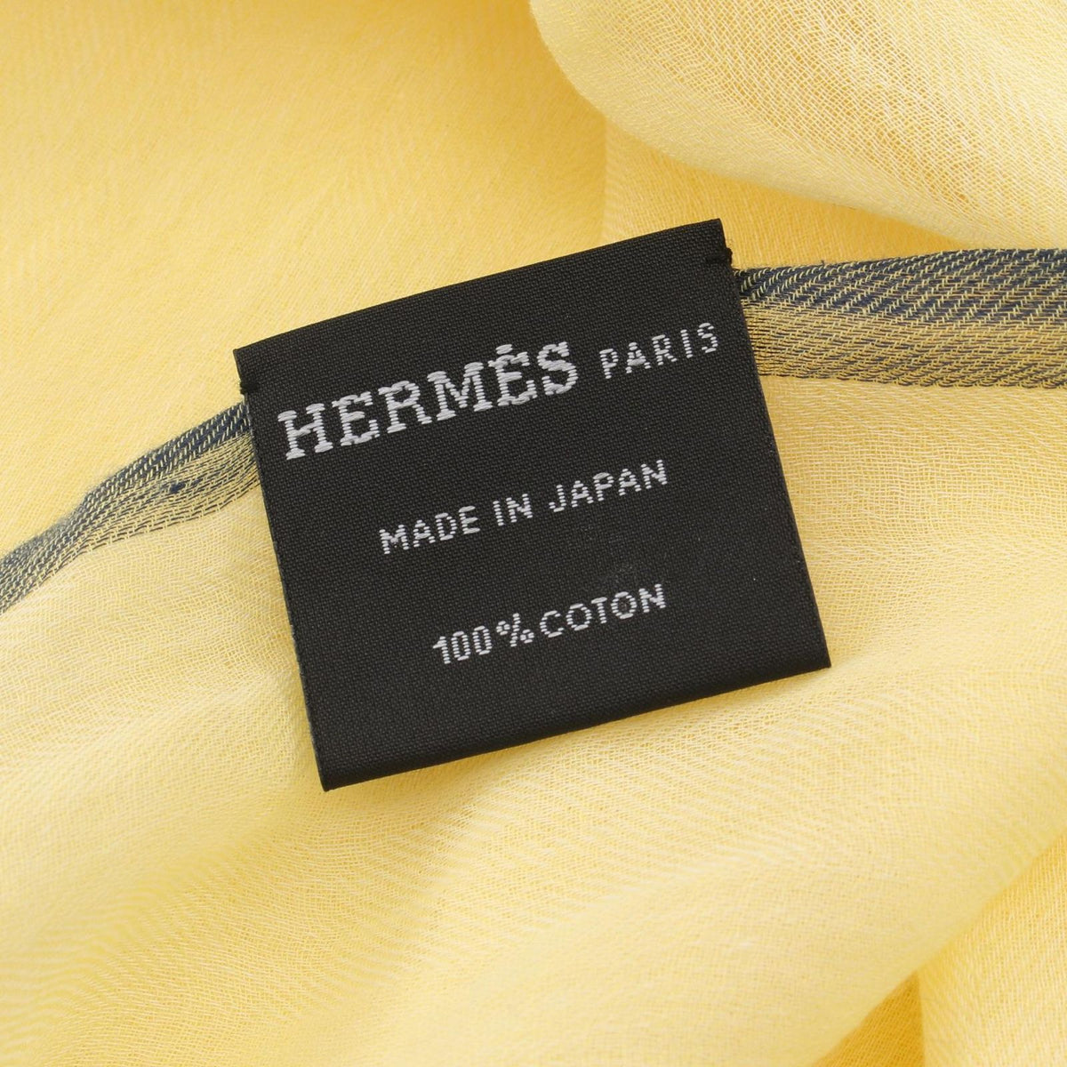 Hermes Shawl Naoshima Yellow Scarf — view 3