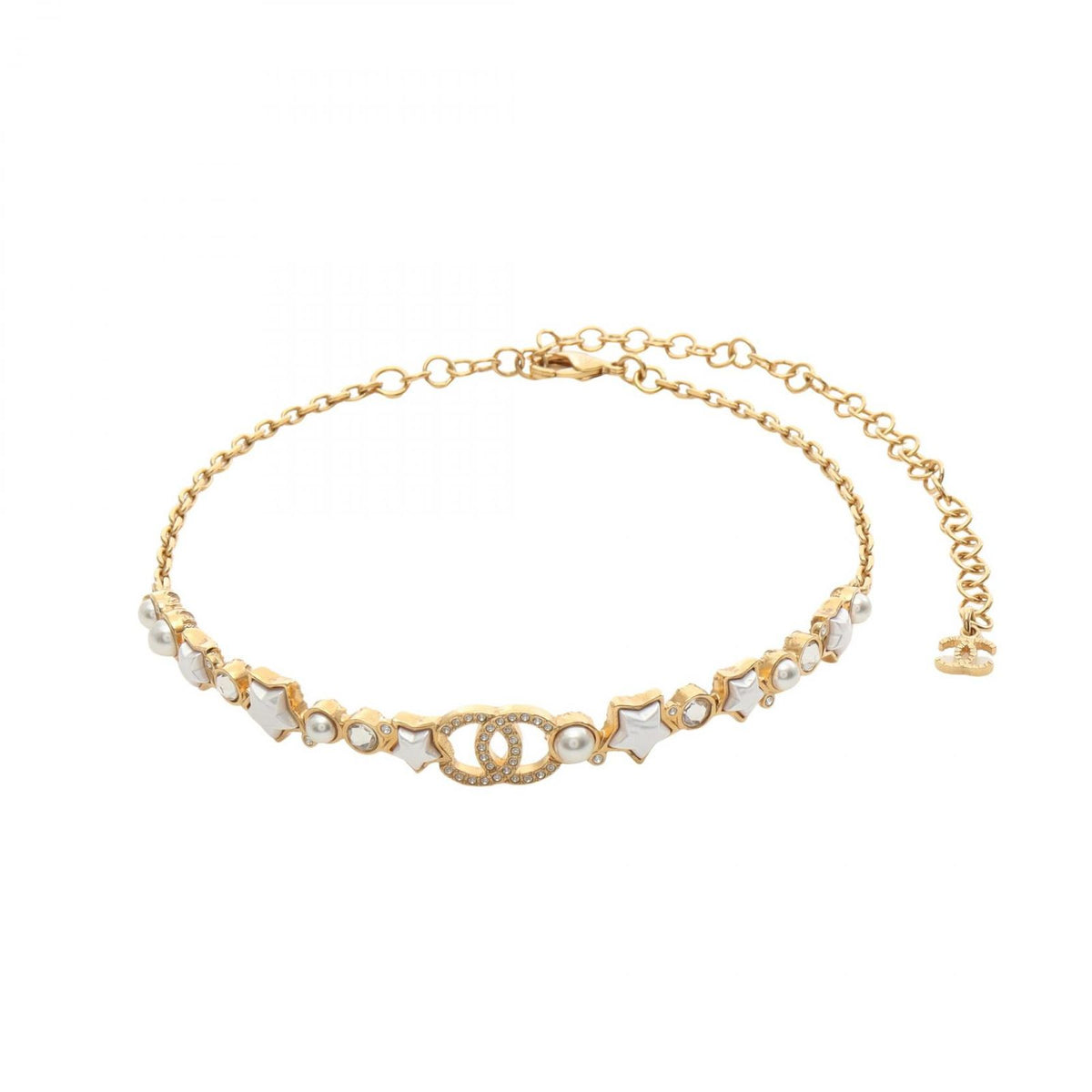 Chanel Choker CC Logo Star Necklace
