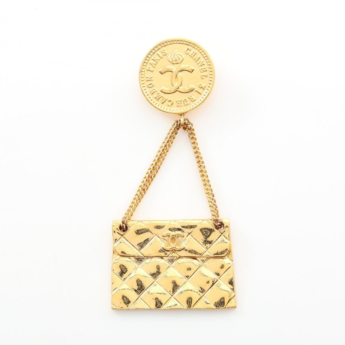 Chanel Brooch Quilted Bag Motif