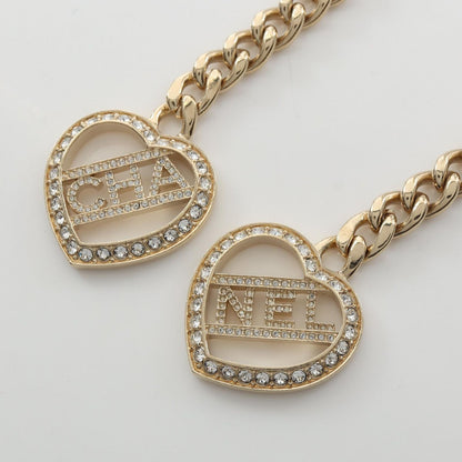 Chanel Necklace CC Logo Double Heart — view 2