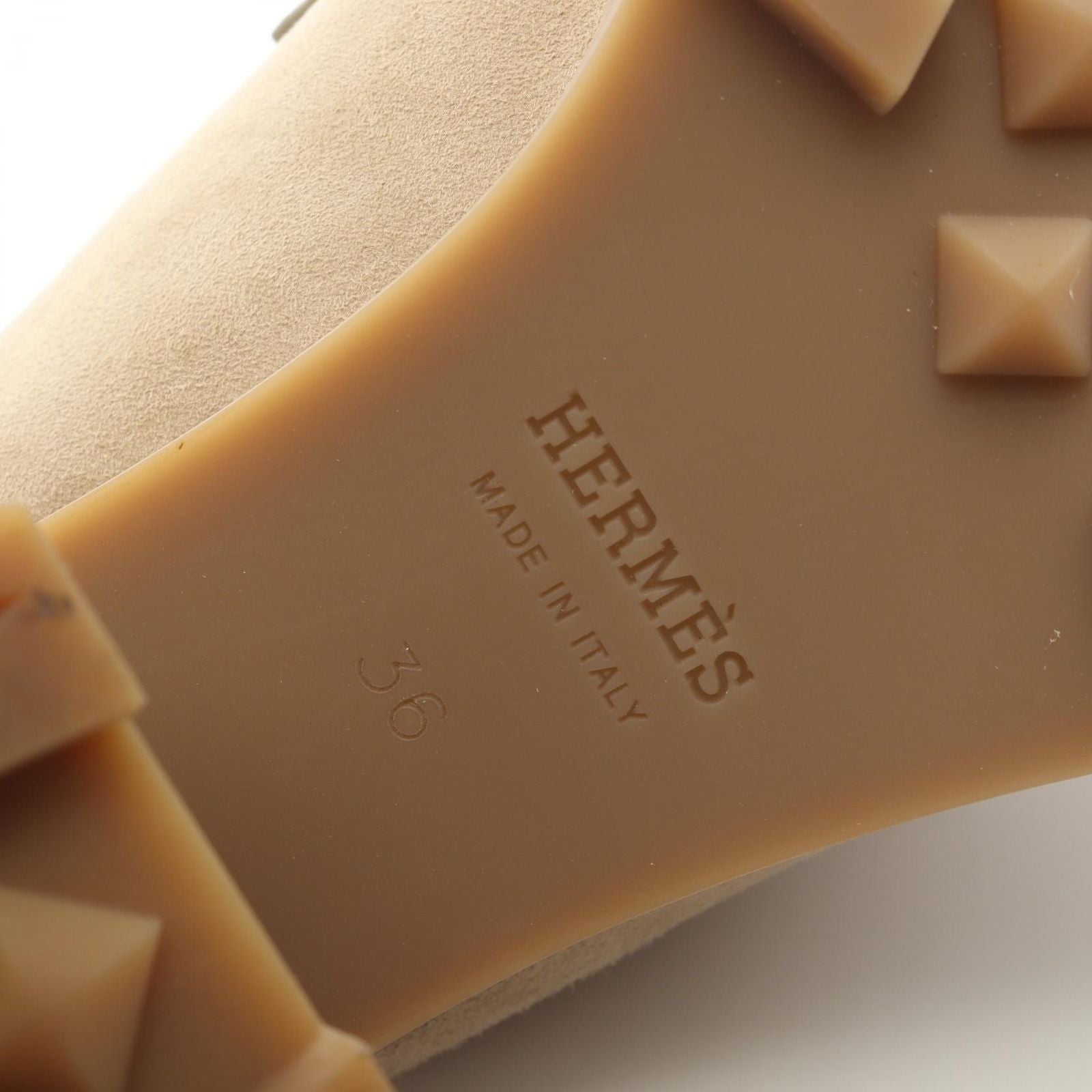 Hermes Mules Flor Suede — view 6