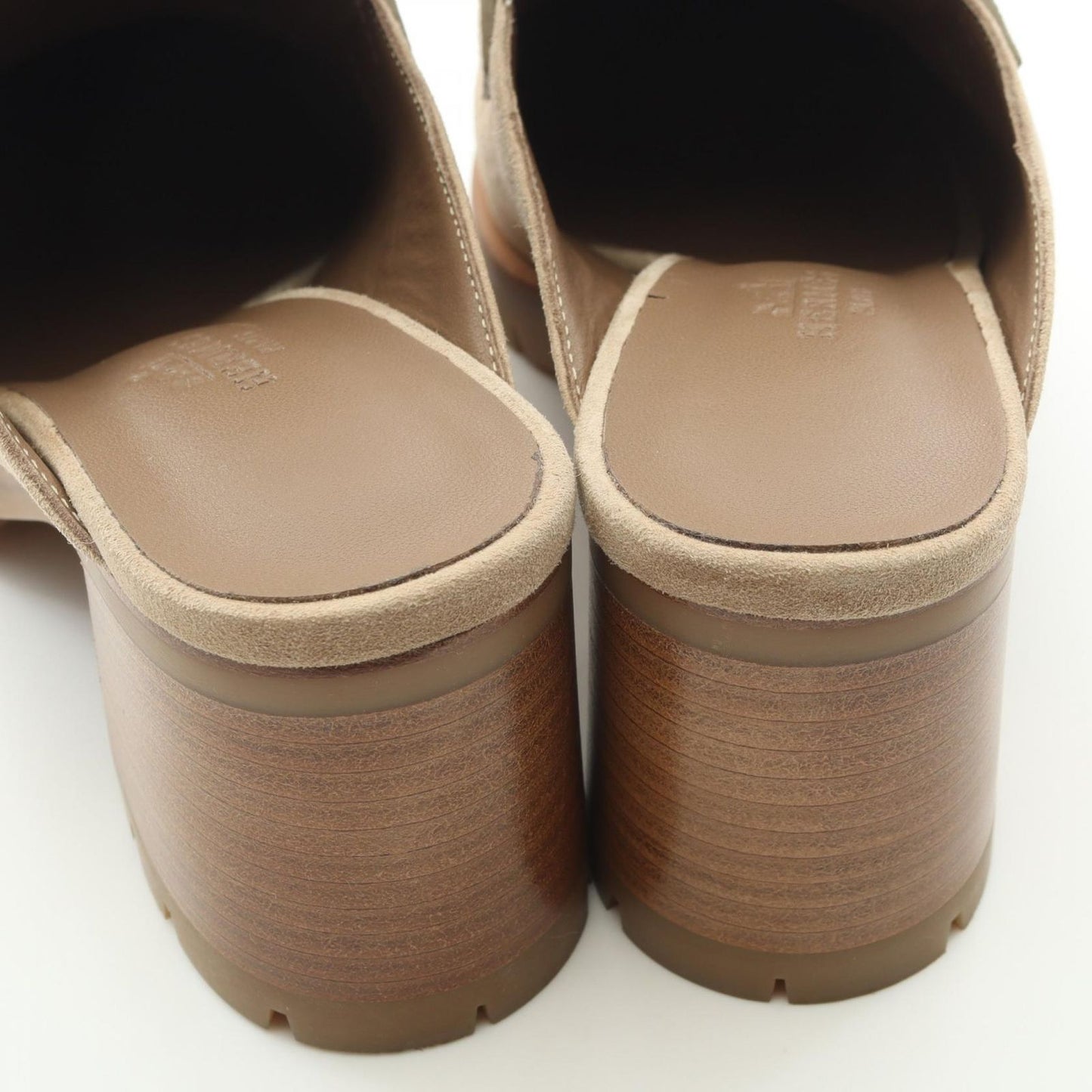 Hermes Mules Flor Suede — view 7
