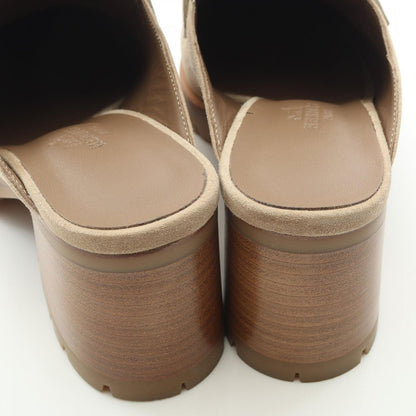 Hermes Mules Flor Suede — view 7