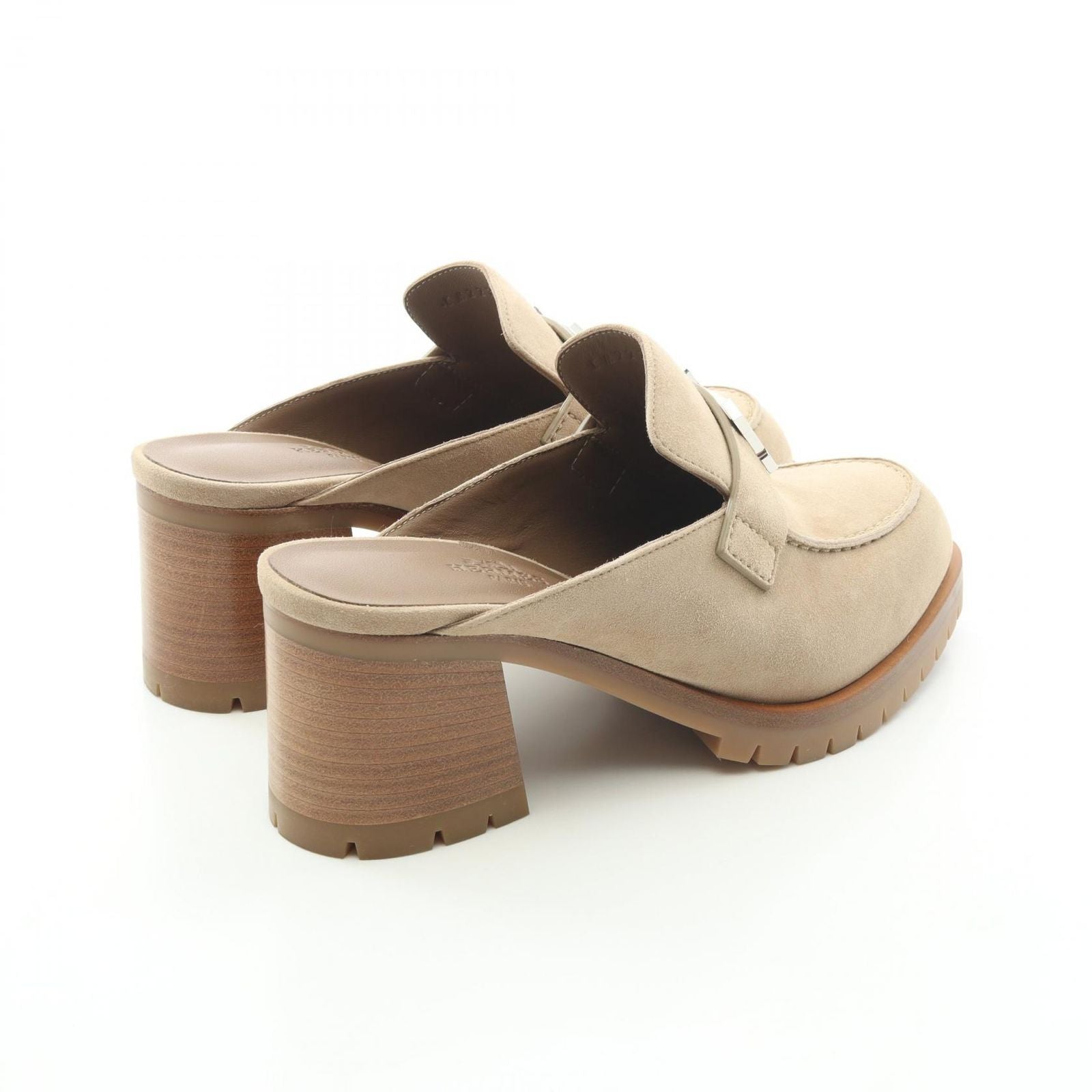 Hermes Mules Flor Suede — view 2