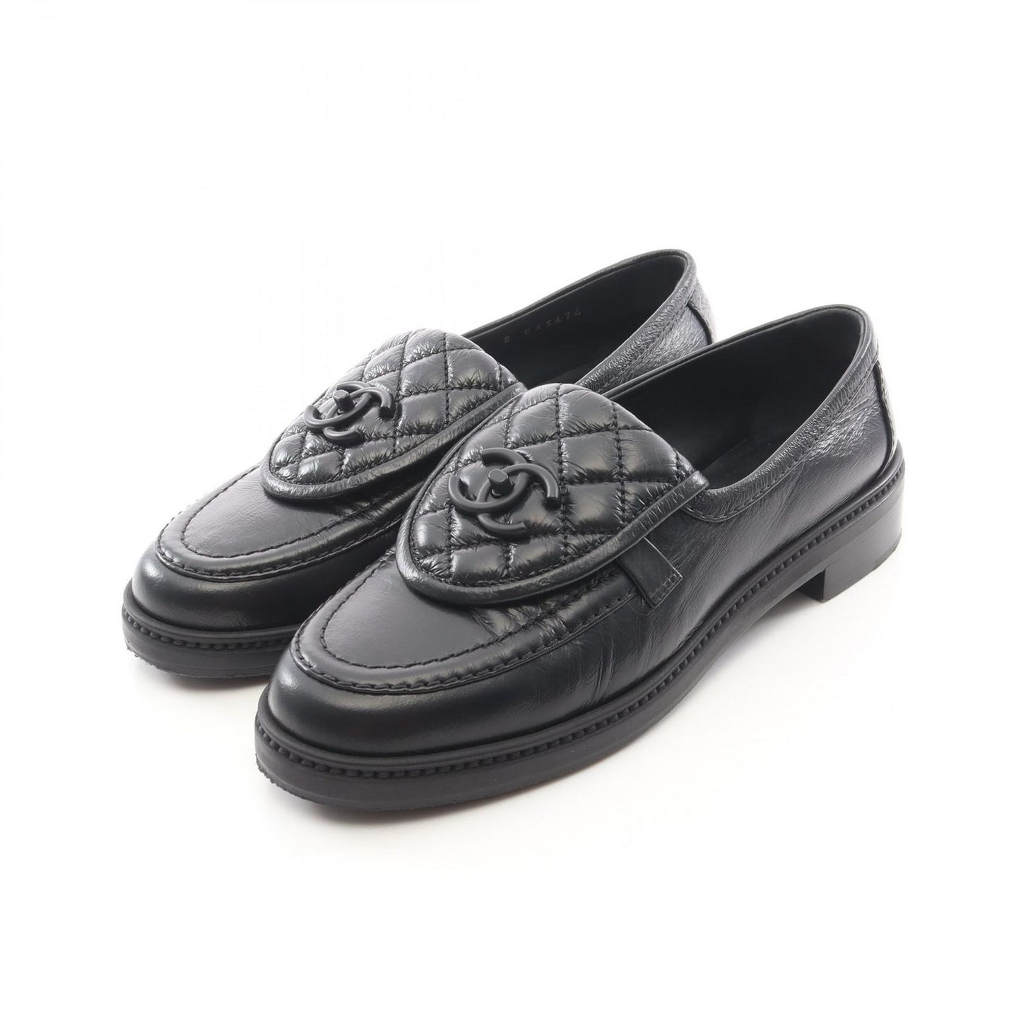 Chanel Loafers Quilted Turnlock Leather