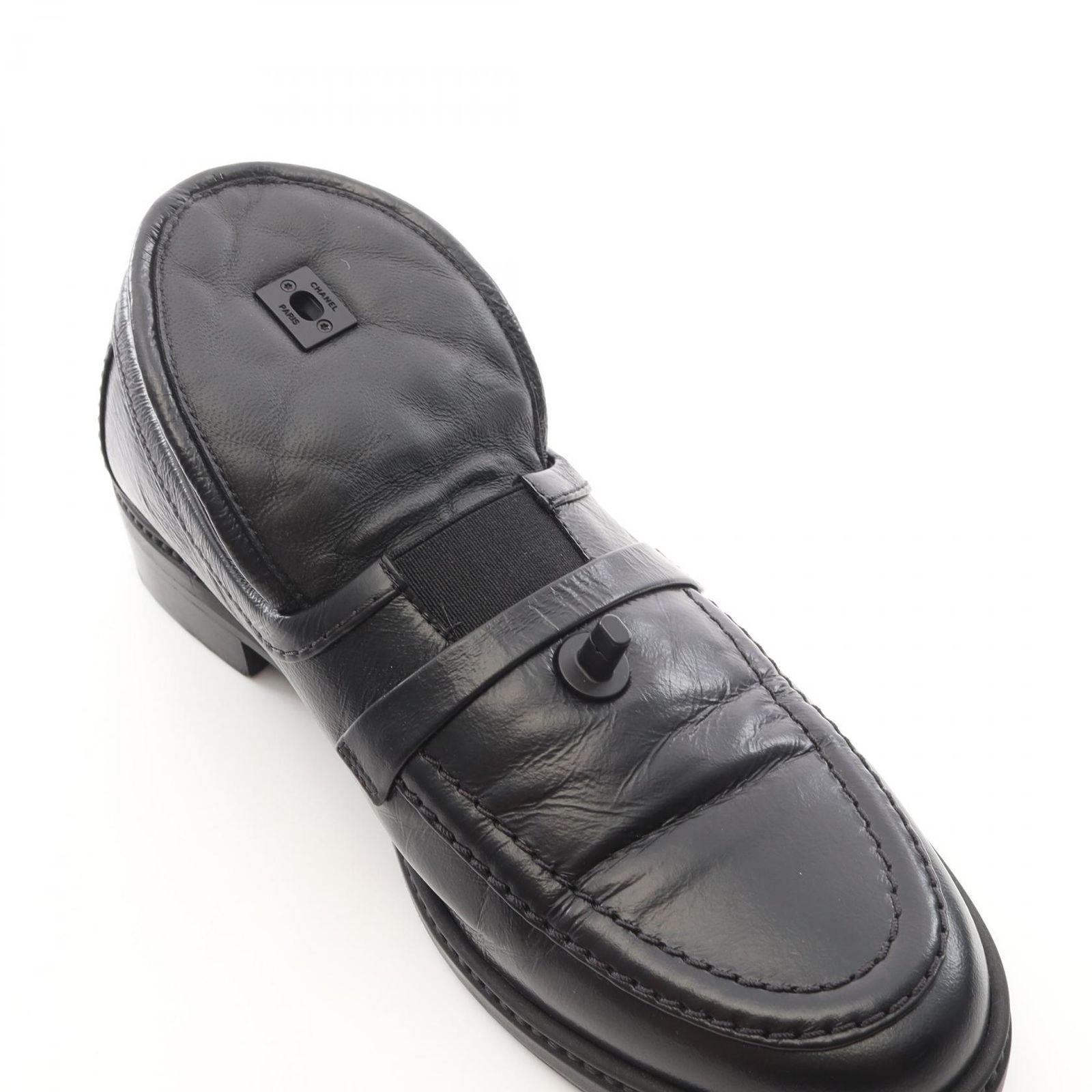 Chanel Loafers Quilted Turnlock Leather — view 7