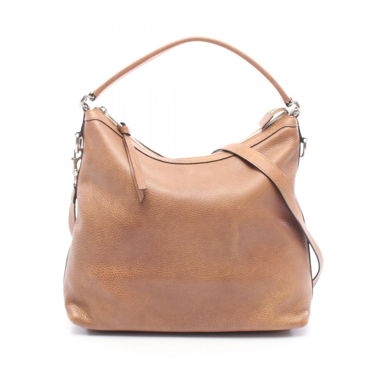 Gucci Shoulder Bag Miss GG 2-Way Brown Leather