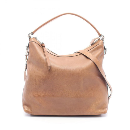 Gucci Shoulder Bag Miss GG 2-Way Brown Leather