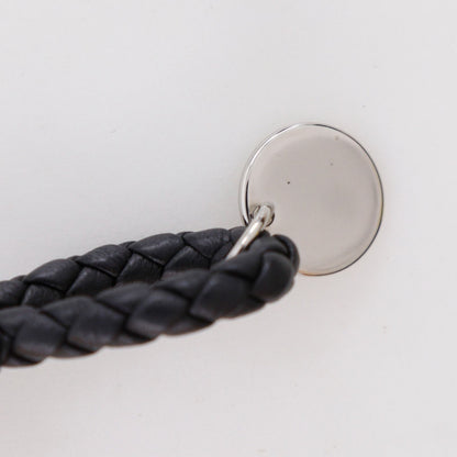 Bottega Veneta Intrecciato Leather Black Bracelet — view 7
