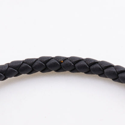Bottega Veneta Intrecciato Leather Black Bracelet — view 8