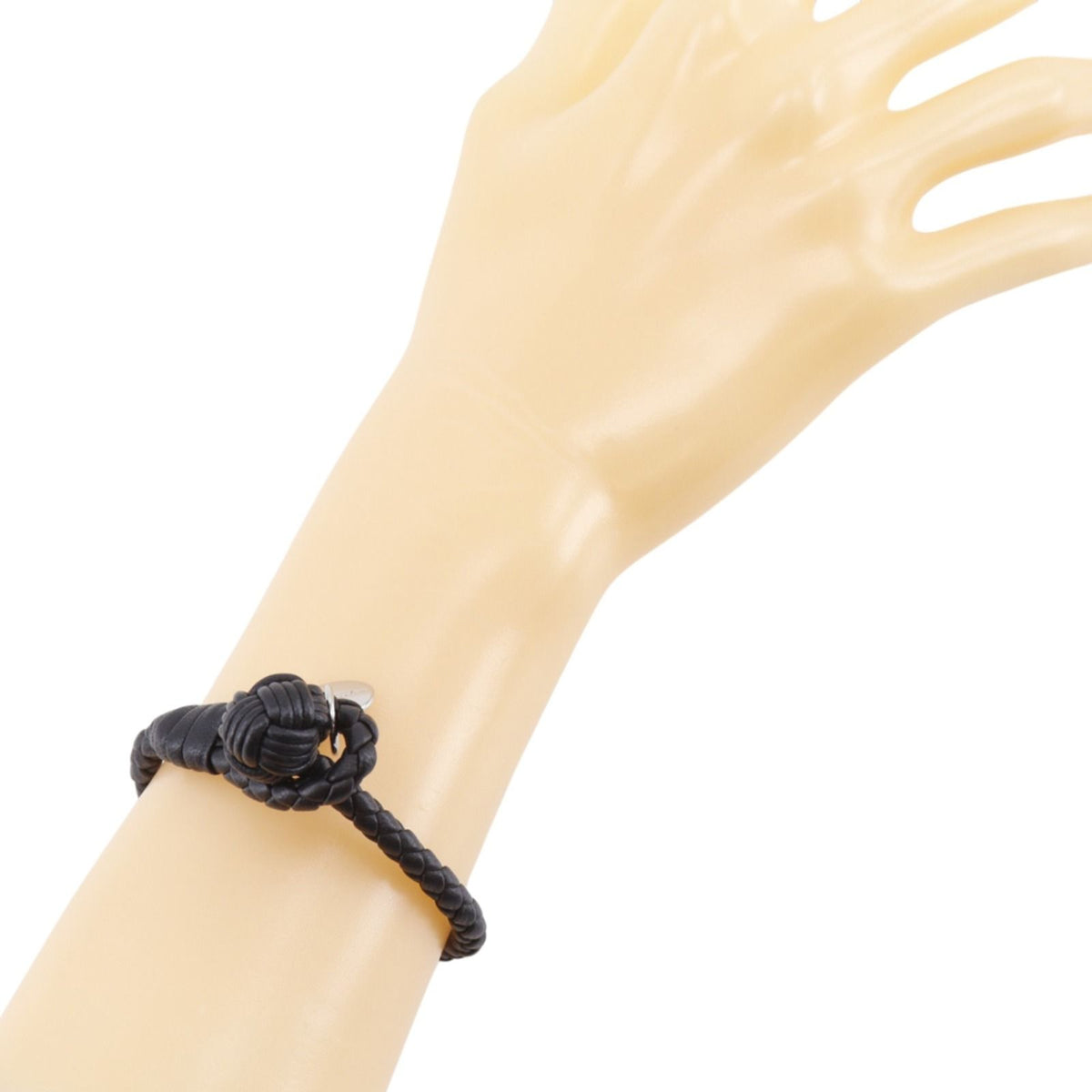 Bottega Veneta Intrecciato Leather Black Bracelet — view 2