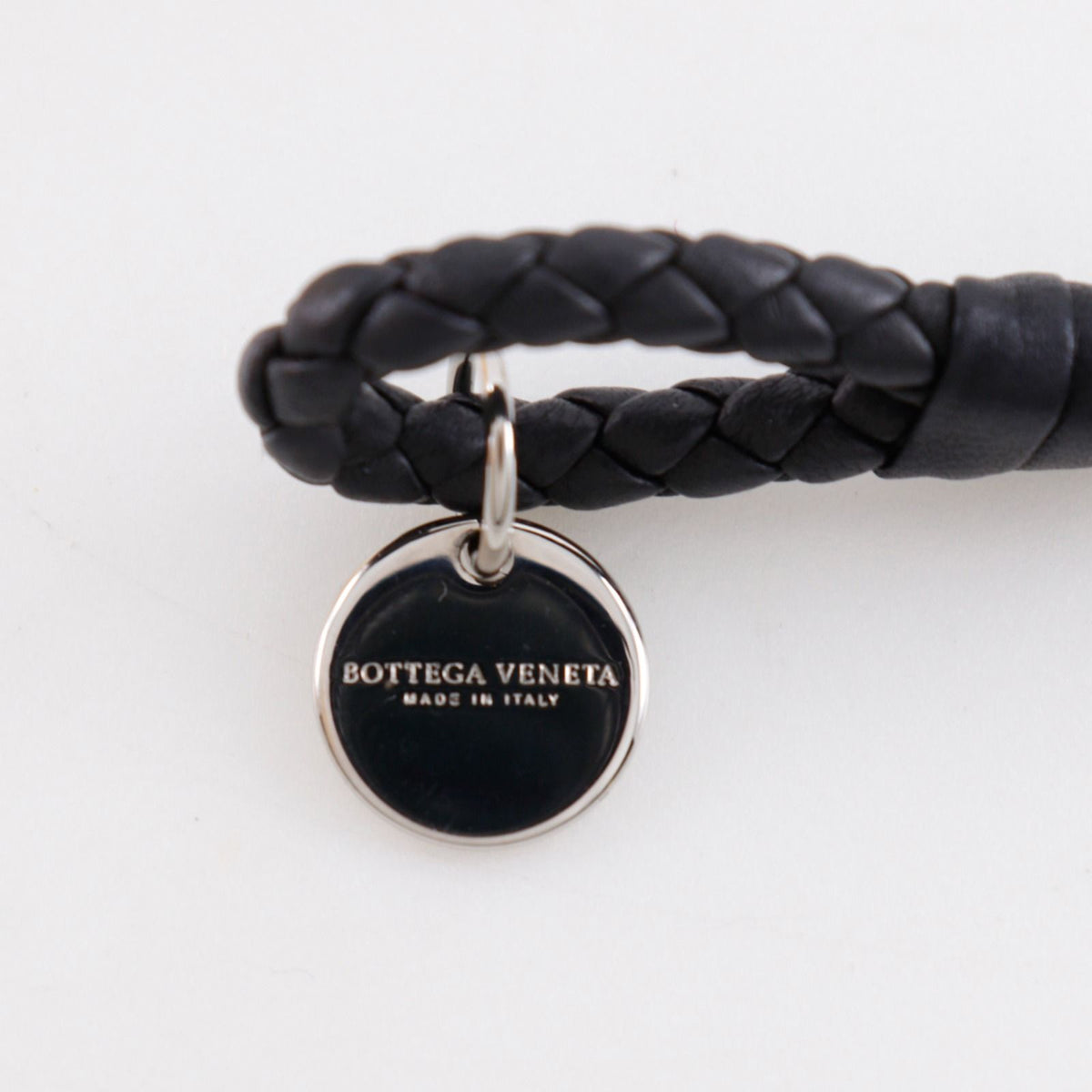 Bottega Veneta Intrecciato Leather Black Bracelet — view 6