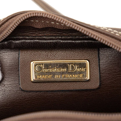 Dior Crossbody Shoulder Bag CD Logo Brown Leather — view 5