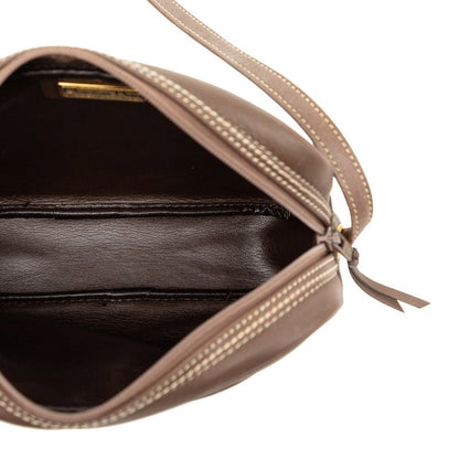Dior Crossbody Shoulder Bag CD Logo Brown Leather — view 4