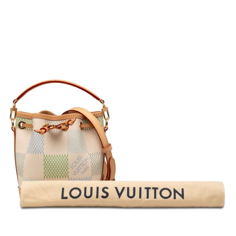 Louis Vuitton Damier Richesse Nano Noe Shoulder Bag 2-Way Pistachio Green — view 6
