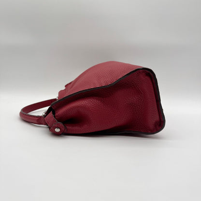 Fendi 2-Way Shoulder Bag Selleria Peekaboo Red Leather Turnlock — view 4