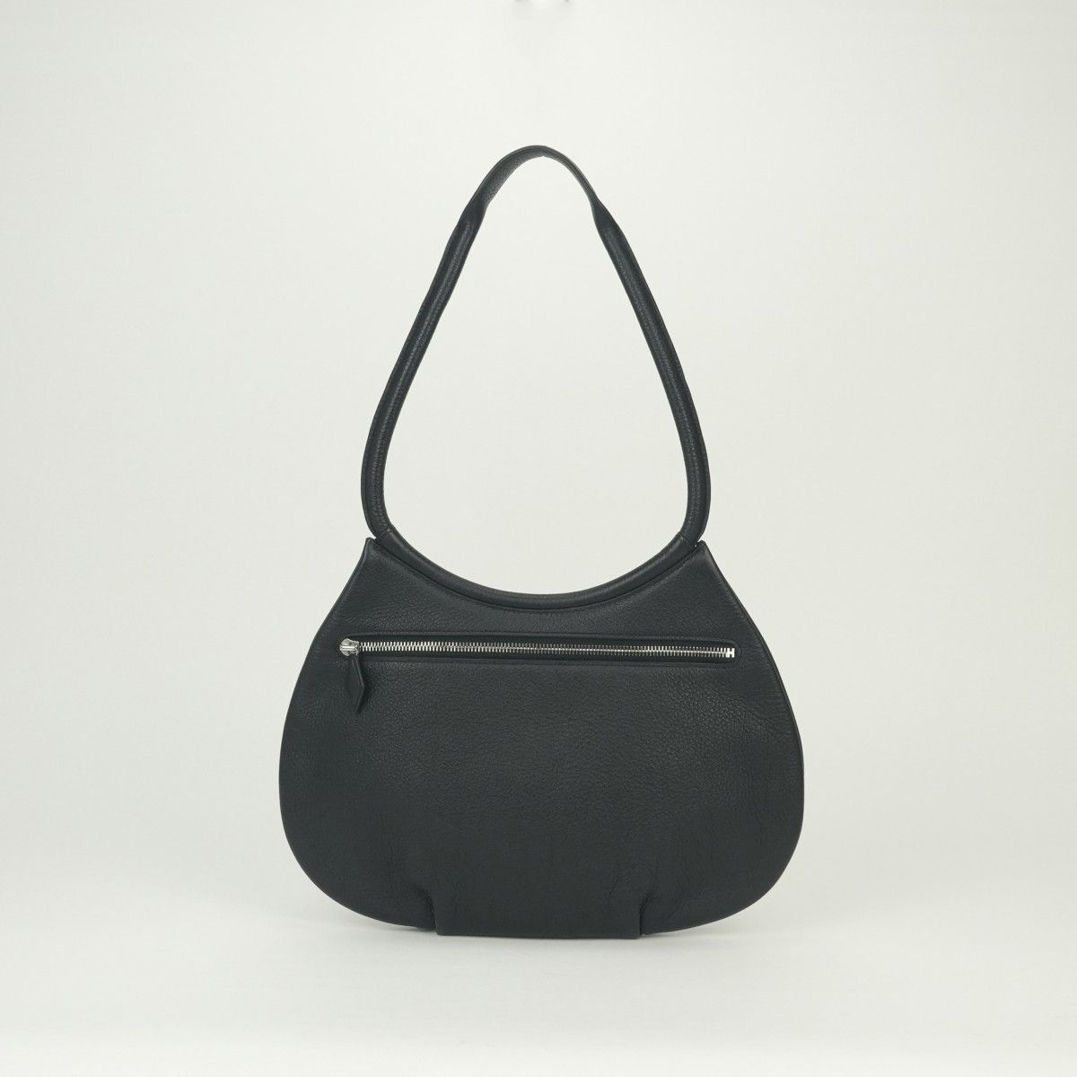 Hermes Kakawet Tote Shoulder Bag Togo Noir Black Silver