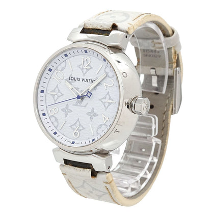 Louis Vuitton Tambour GM Monogram White Watch Quartz — view 2