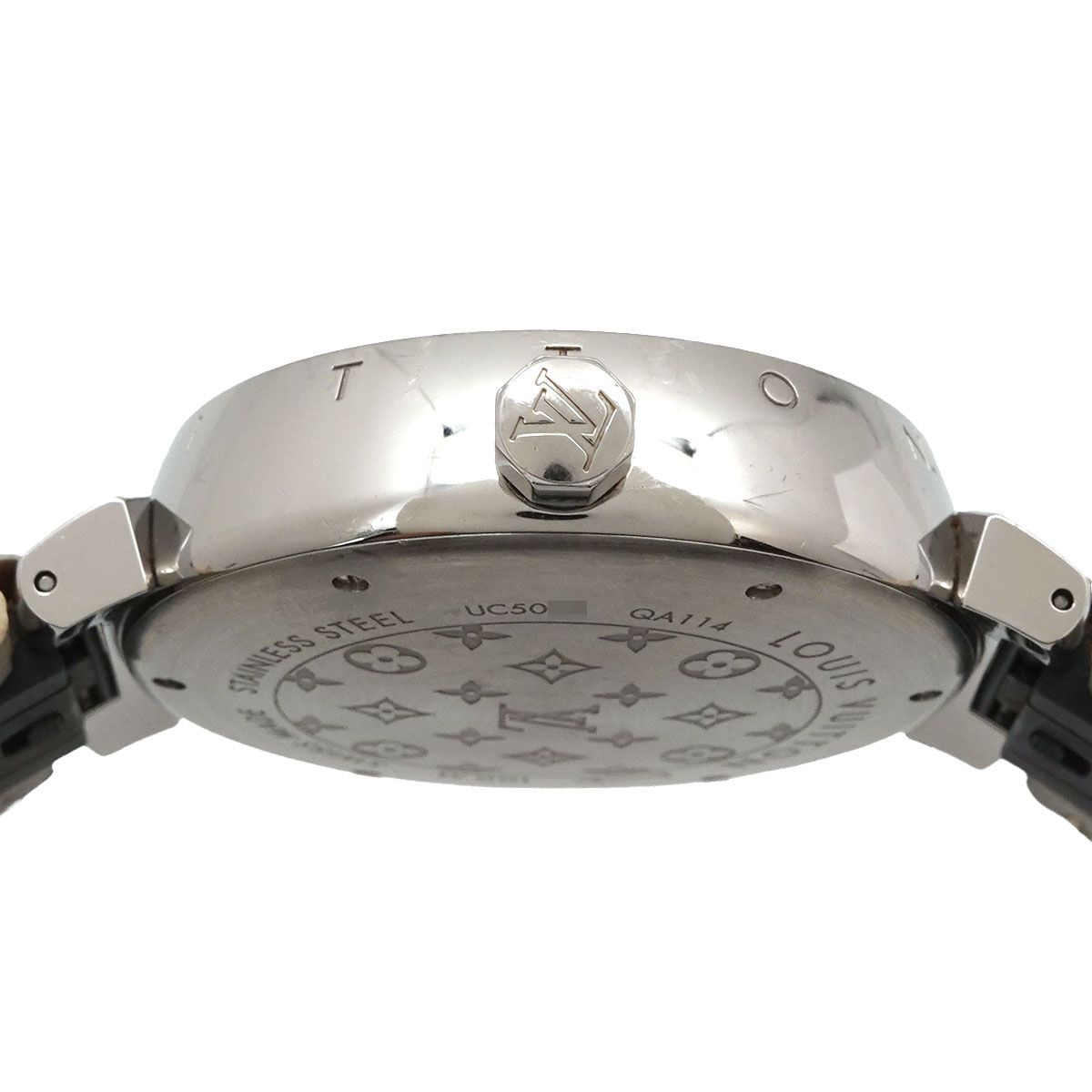 Louis Vuitton Tambour GM Monogram White Watch Quartz — view 5