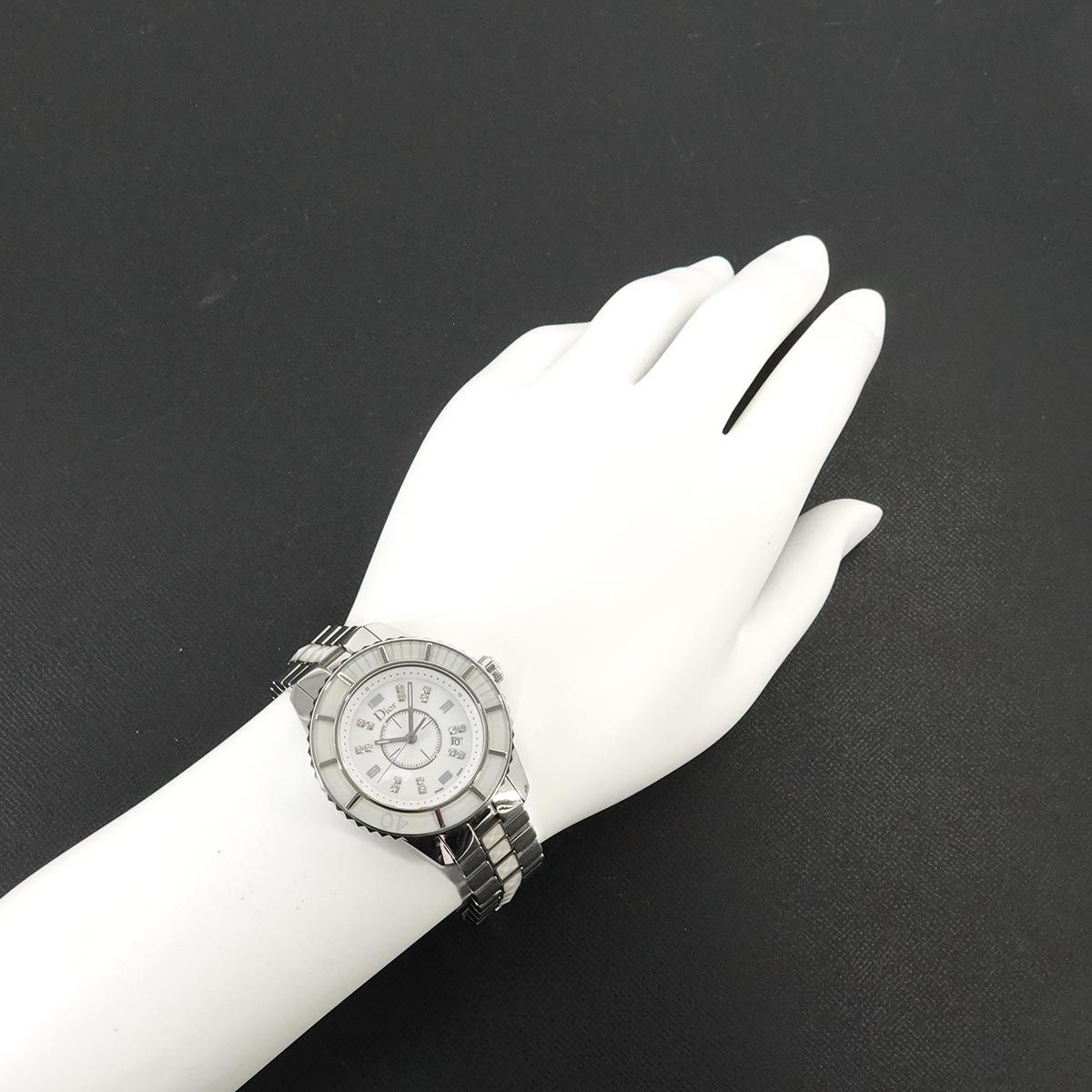 Dior Crystal Watch Diamond White Quartz — view 3