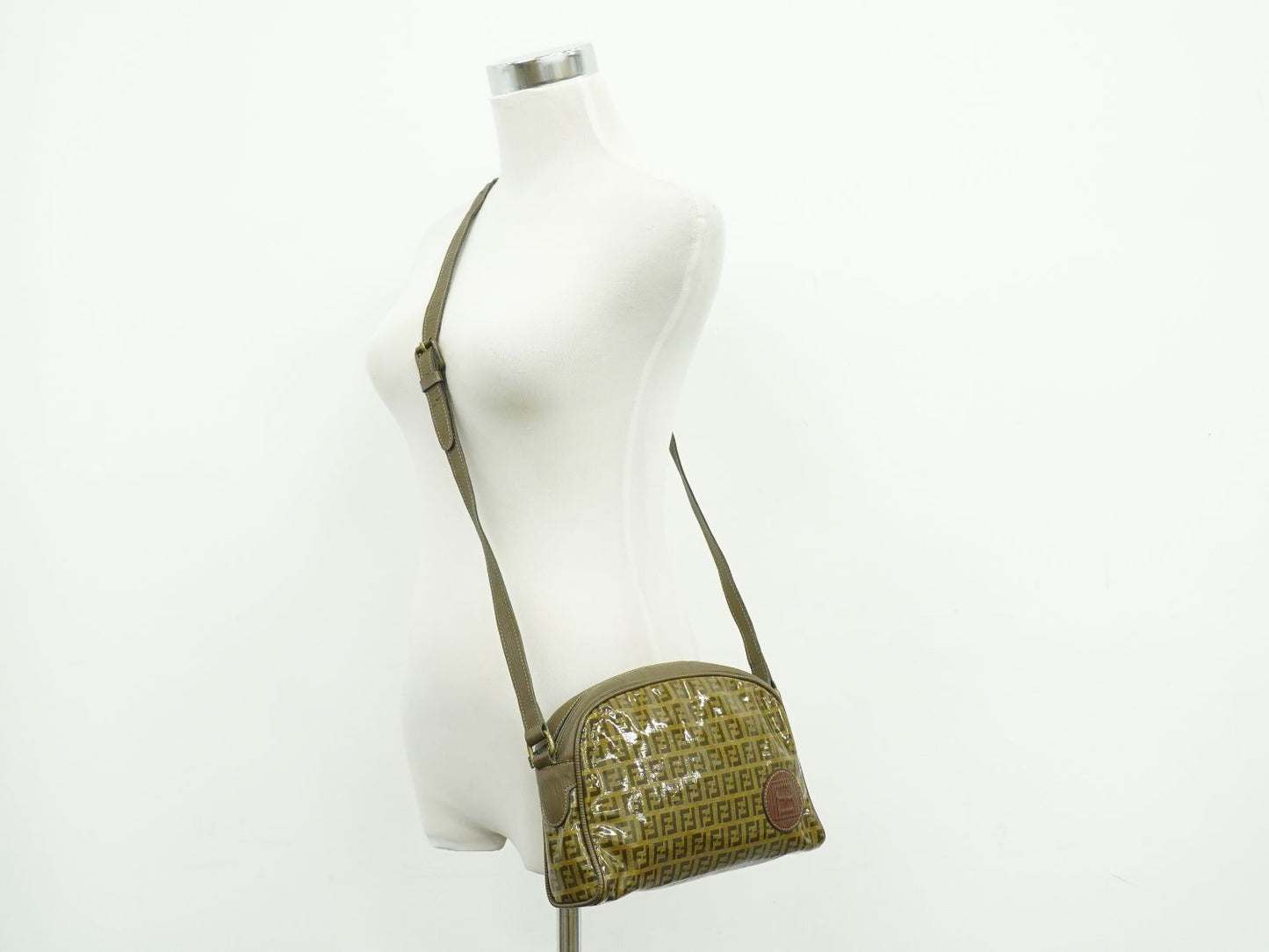 Fendi Shoulder Bag Pochette Brown Zucchino — view 6