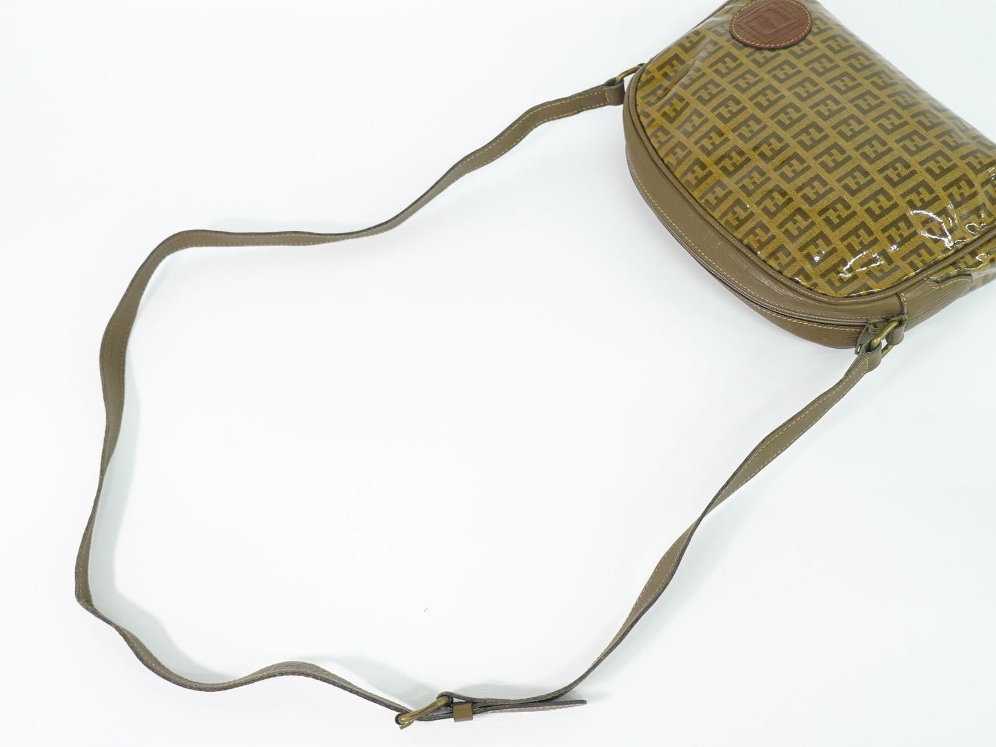 Fendi Shoulder Bag Pochette Brown Zucchino — view 4